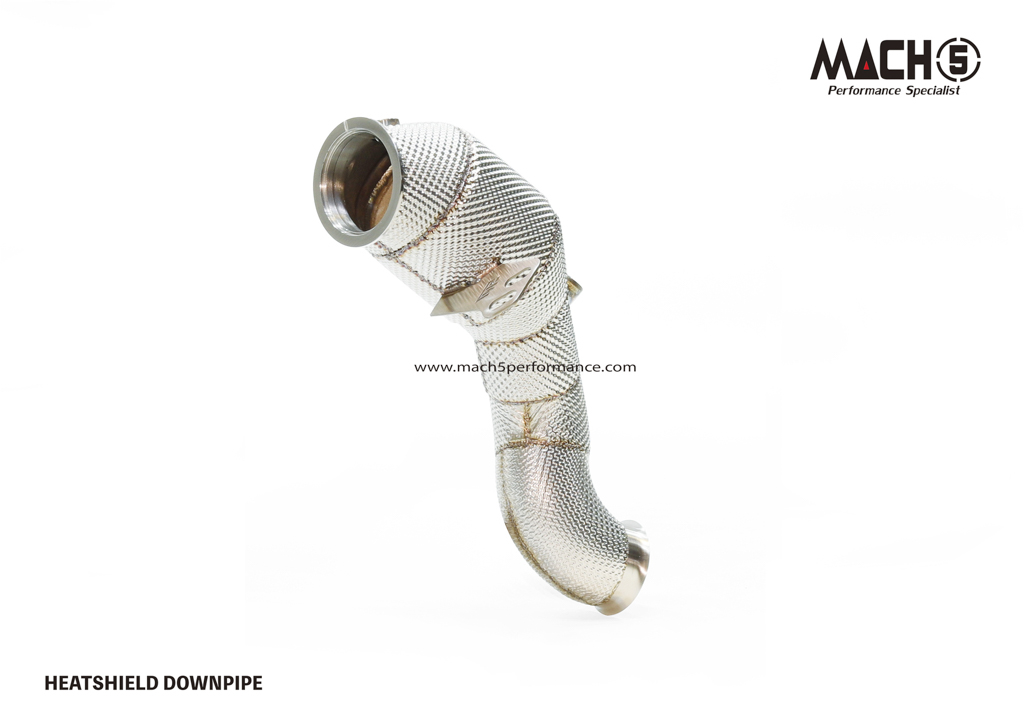 Downpipe 200 Cell Mach5 cho Mercedes-Benz E300 động cơ M274