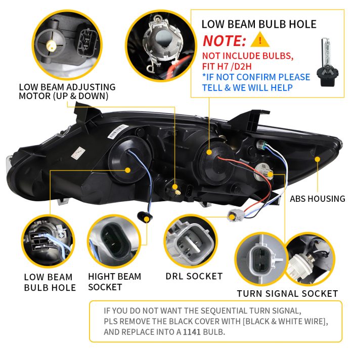 Đèn Pha Projector VLAND Cho Toyota Camry 2009-2011 – Xi Nhan Tuần Tự — ảnh 3