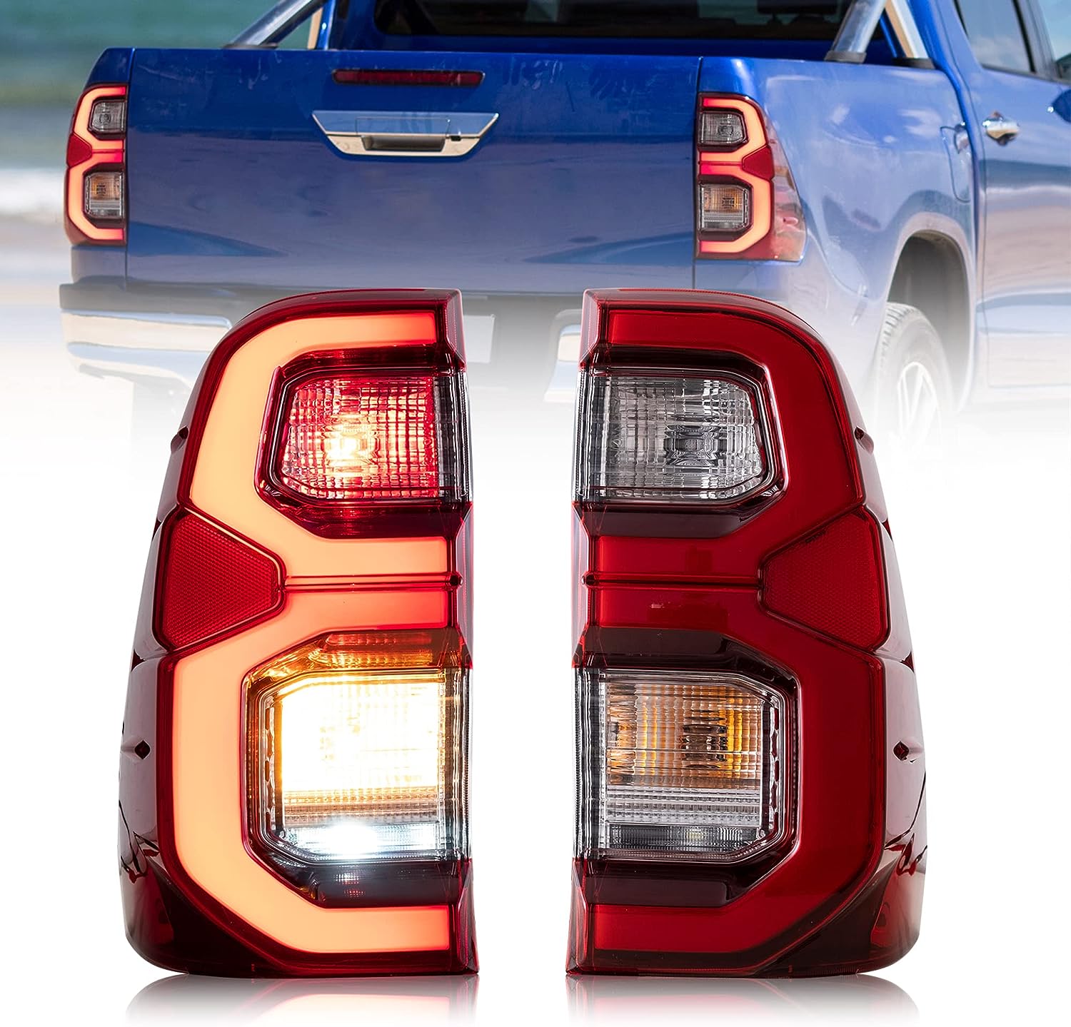 Đèn Hậu LED VLAND Cho Toyota Hilux Vigo 2015-2020 Đèn Hậu LED VLAND Cho Toyota Hilux Vigo 2015-2020