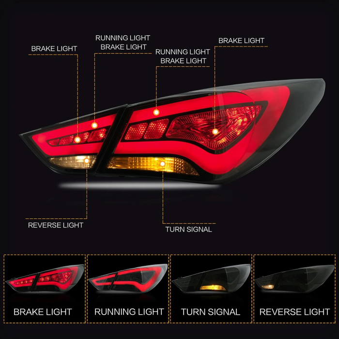 Đèn Hậu LED VLAND Cho Hyundai Sonata 2011-2014 — ảnh 2