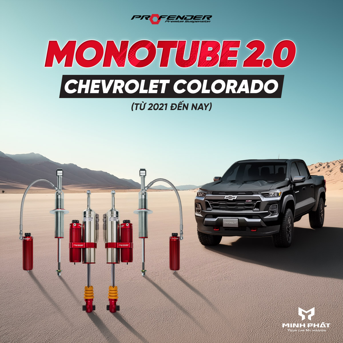 Mono20-Colorado.jpg Phuộc Giảm Xóc Profender Monotube 2.0 Cho Chevrolet Colorado