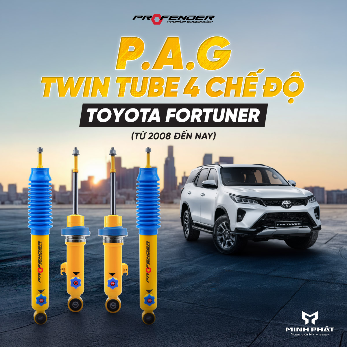 PAG-Fortuner.jpg Phuộc Giảm Xóc Profender PAG 4 Chế Độ Cho Toyota Fortuner