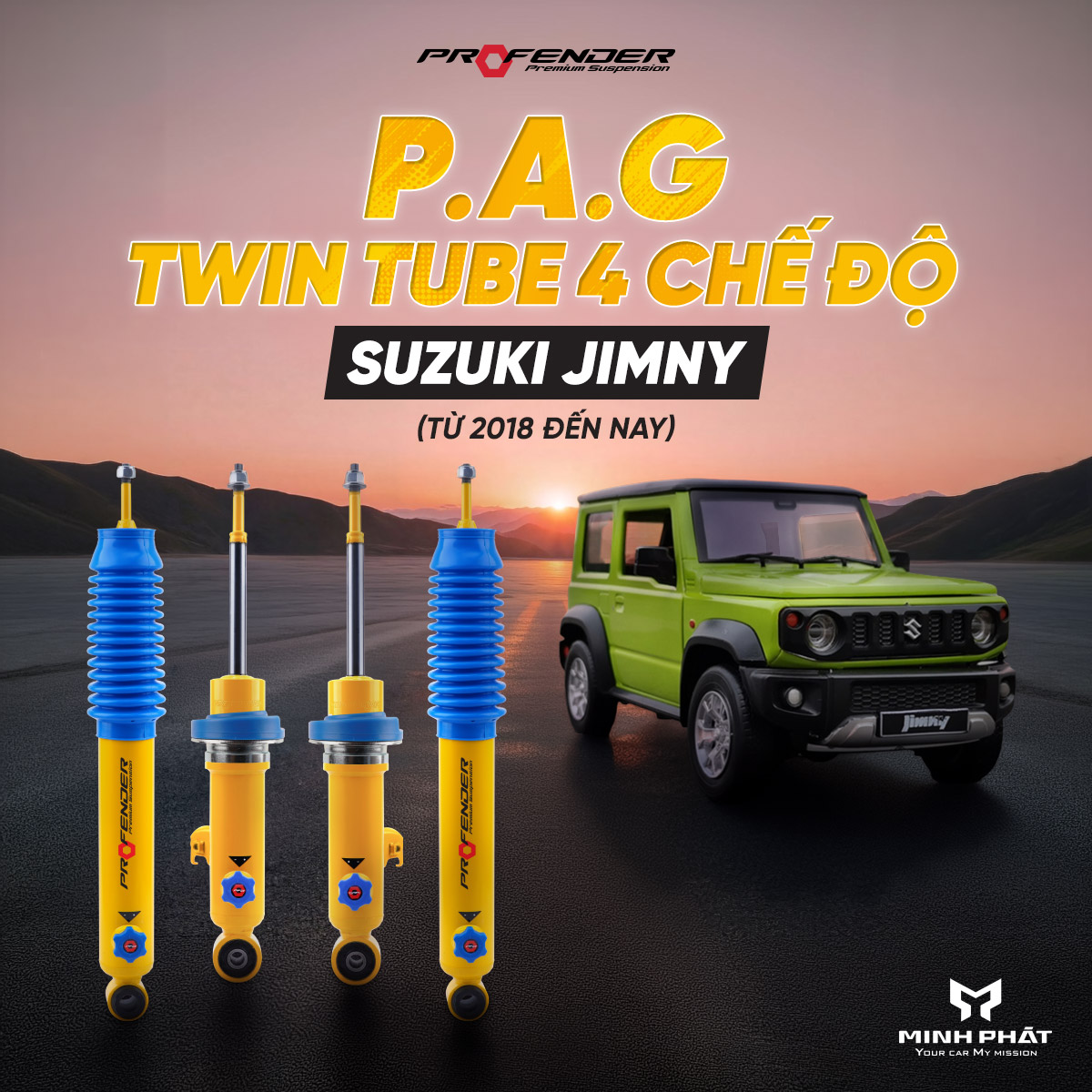 PAG-Jimny.jpg Phuộc Giảm Xóc Profender PAG 4 Chế Độ Cho Suzuki Jimny