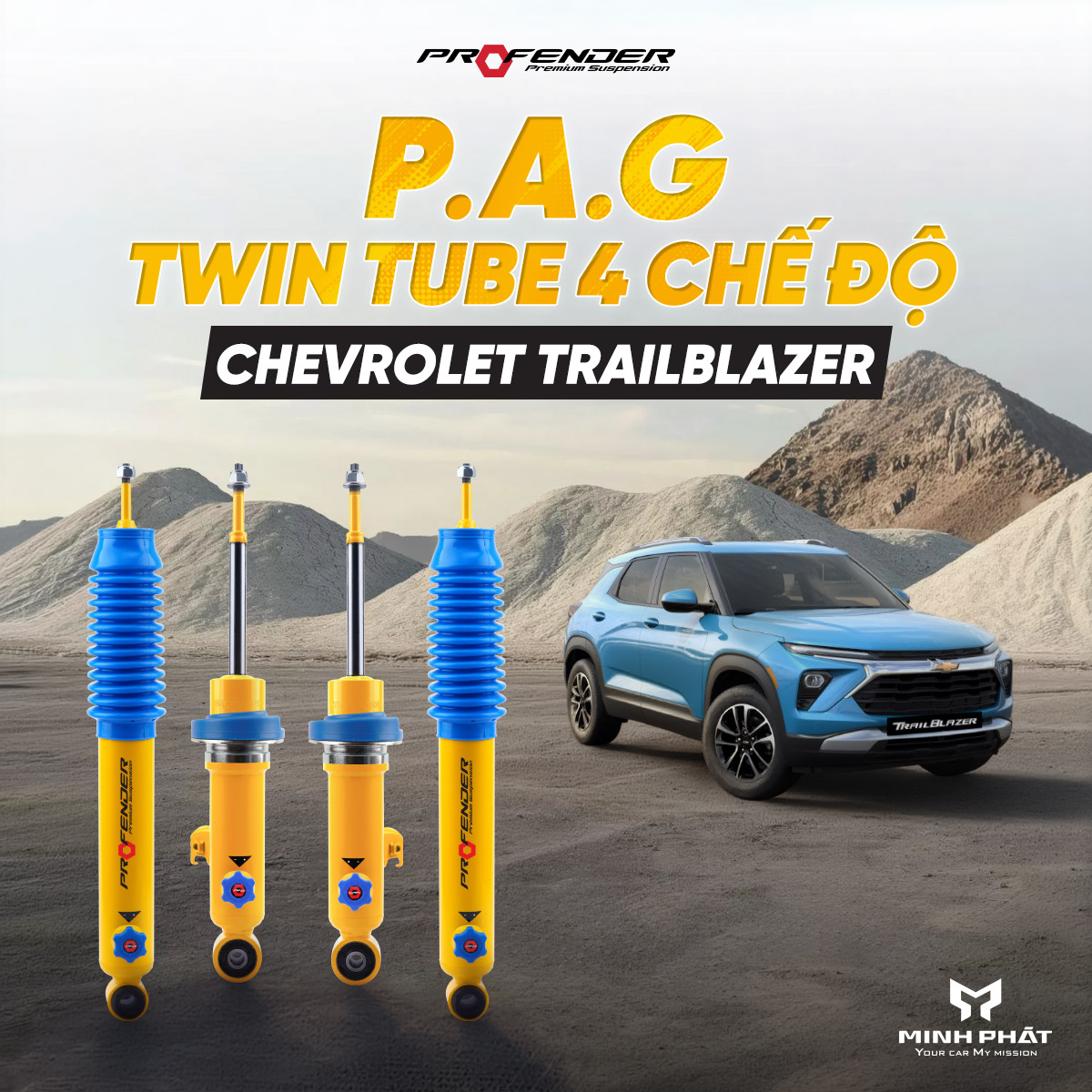 PAG-Trailblazer.jpg Phuộc Giảm Xóc Profender PAG 4 Chế Độ Cho Chevrolet Trailblazer