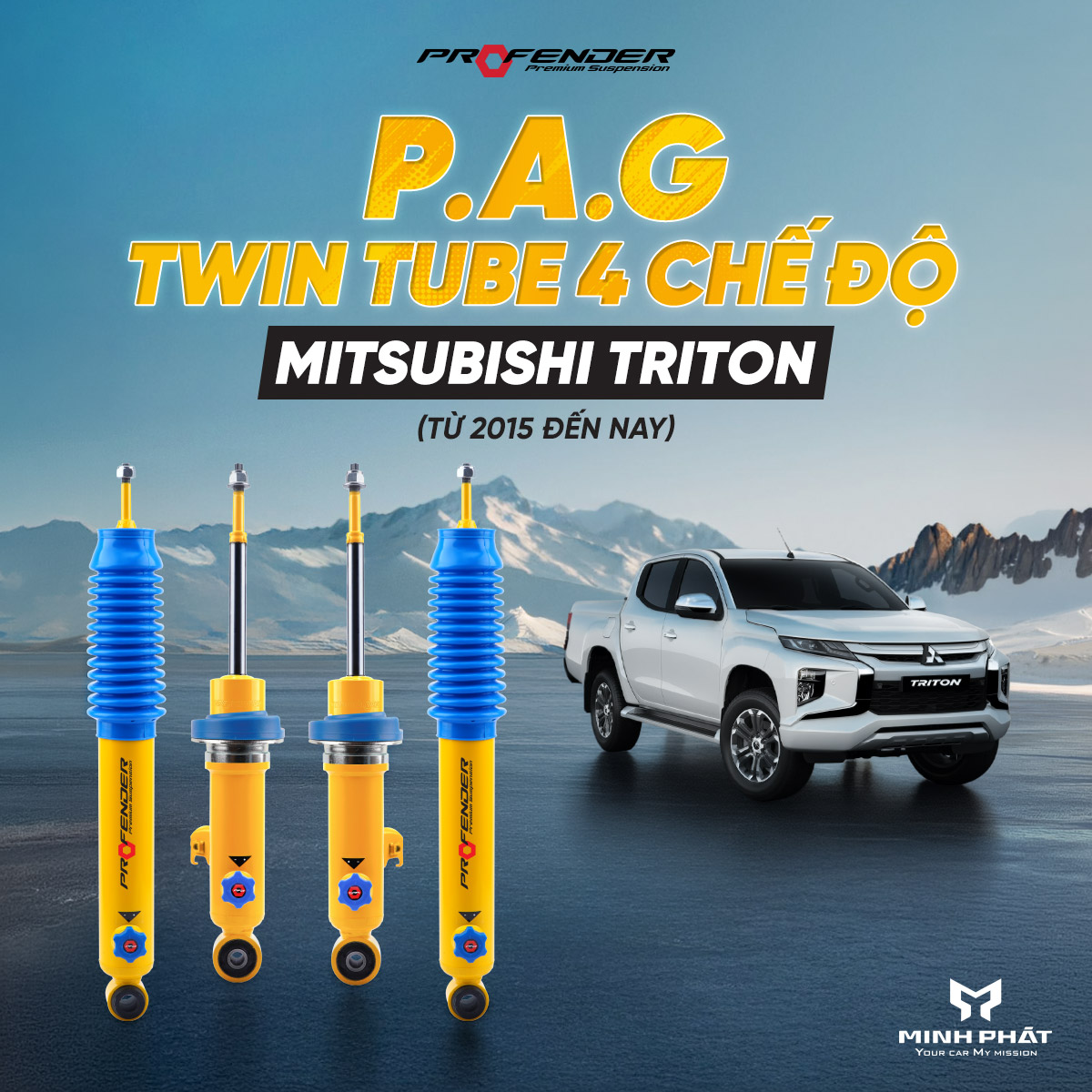 PAG-Triton.jpg Phuộc Giảm Xóc Profender PAG 4 Chế Độ Cho Mitsubishi Triton