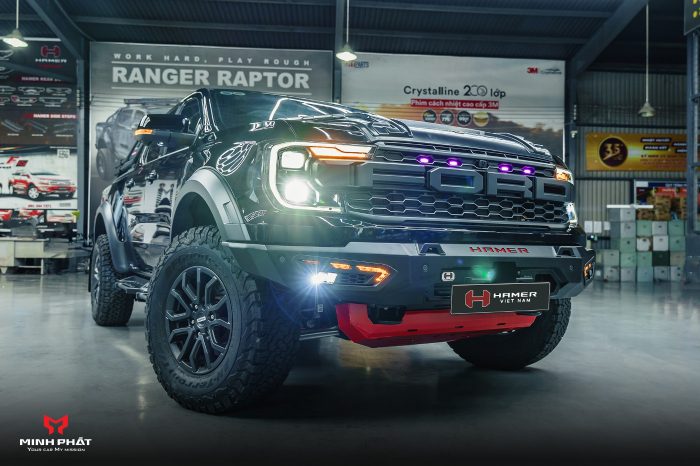 Giáp gầm tấm 1 (tấm đầu, bảo vệ các-te nhớt) cho Ford Ranger Raptor 2022+