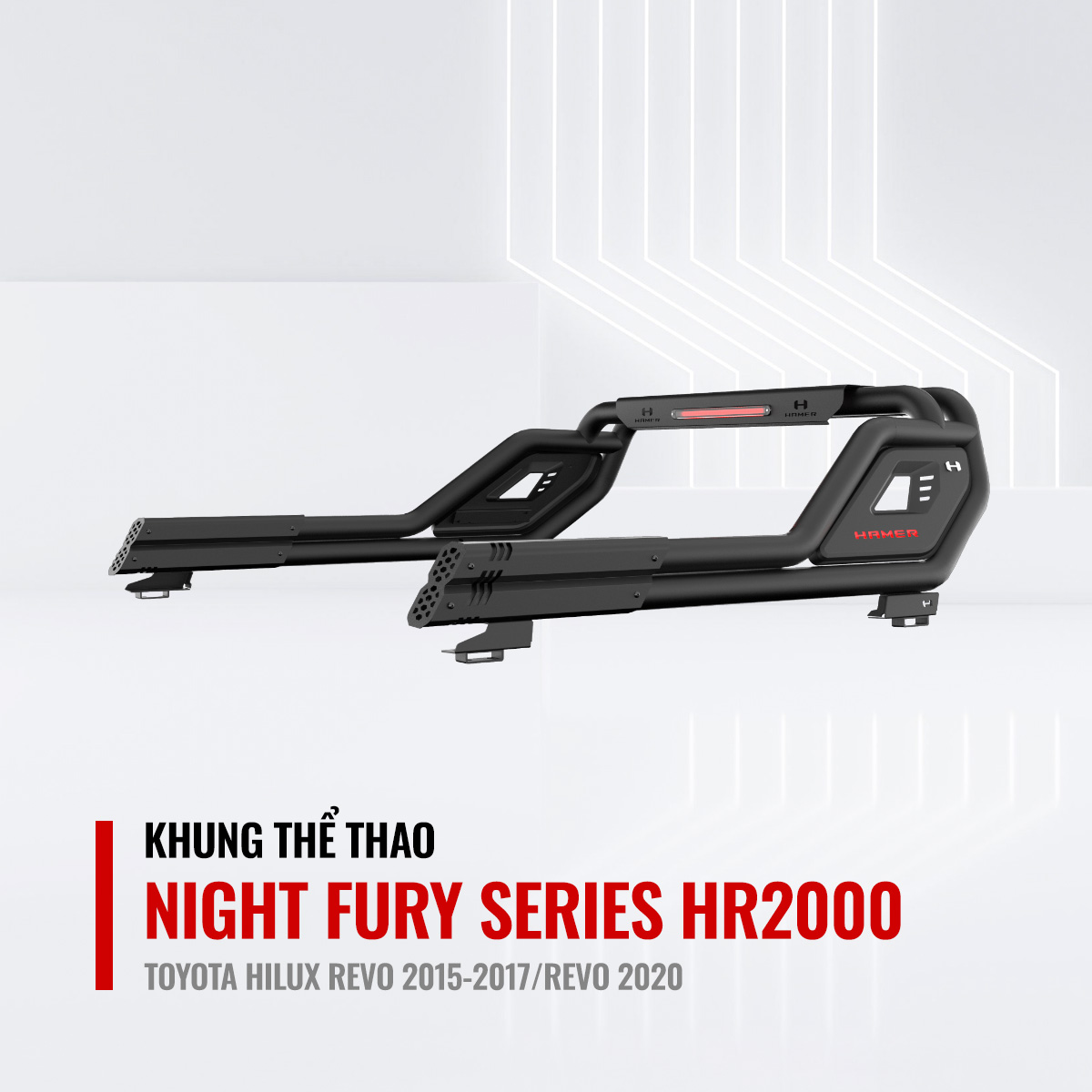 khung-the-thao-hr2000-toyota-hilux-1.jpg Khung Thể Thao Hamer Night Fury Series HR2000 Cho Toyota Hilux Revo 2015-2017/Revo 2020