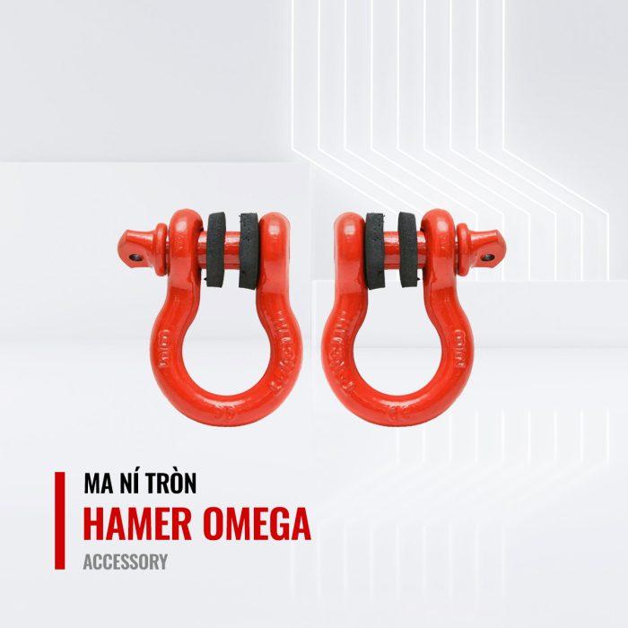 Ma ní Omega Shackles màu đỏ (bán theo cặp)