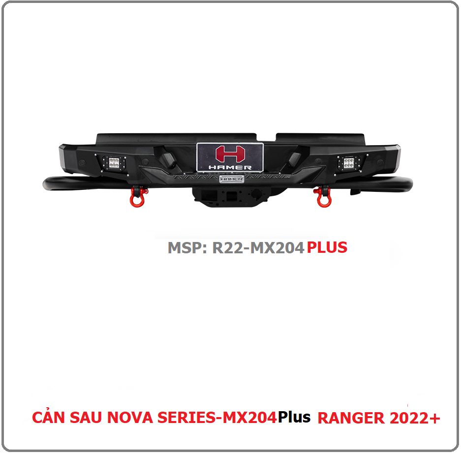 mcb-ford-can-sau-nova-series-mx204-41 Cản sau Hamer Nova Series MX204 cho Ford Ranger Raptor 2022+ - Ảnh 1