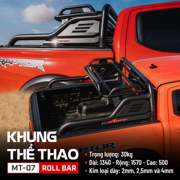 Khung thể thao MT07 cho Ford Ranger / Raptor 2022+ - Ảnh 3