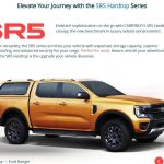 Nắp thùng cao cửa lùa Carryboy CFRD-SR5 cho Ford Ranger XLS/XLT/Raptor