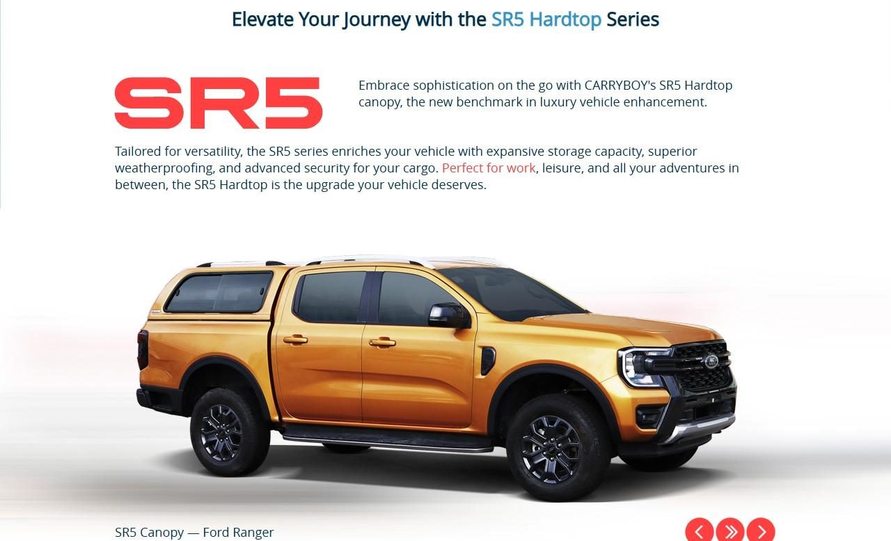 mcb-ford-nap-thung-cao-cua-lua-ranger-xls-xlt-raptor-25 Nắp thùng cao cửa lùa Carryboy CFRD-SR5 cho Ford Ranger XLS/XLT/Raptor - Ảnh 1
