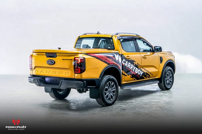 Nắp cơ nâng 45 độ Carryboy CFRD-SV cho Ford Ranger XLS/XLT/Raptor