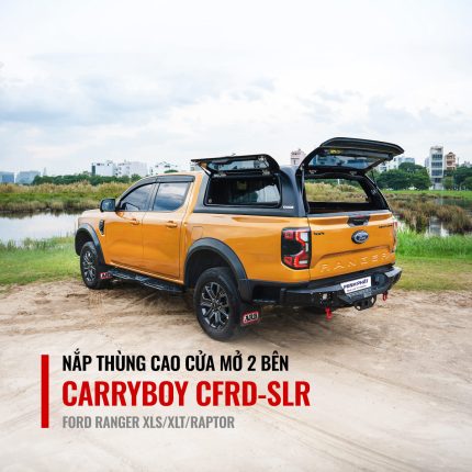 Nắp thùng cao cửa lùa Carryboy CFRD-SR5 cho Ford Ranger XLS/XLT/Raptor
