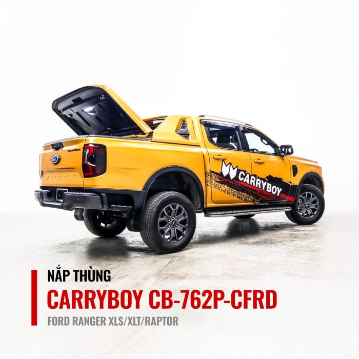 Nắp cuộn điện Carryboy CB-762P-CFRD cho Ford Ranger XLS/XLT/Raptor